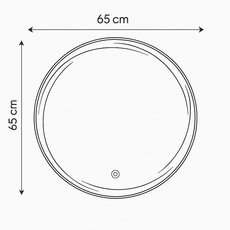 LED ogledalo Aura 65-2