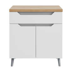 Ormarić Eleon Hrast Beli 76cm-2