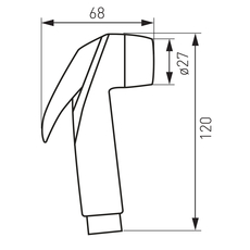 Ručica za higijenski tuš Presso-2