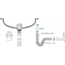 Sifon elastični 6/4-2