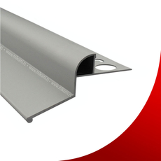 Balkonska okapnica AO-10E 3m/10mm Srebro-mat-