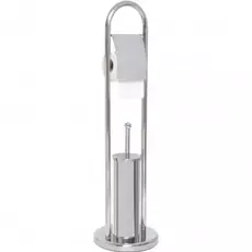 Držač WC papira sa WC četkom Hrom-