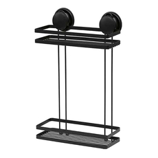 Polica dvostruka vakuum Tendance Crna-