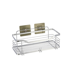 Pravougaona žičana polica Tendance samolepljiva hrom-