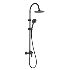 Tuš baterija sa usponskim tušem Alisado Black, Dostupne boje: Crna-