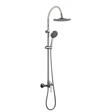 Tuš baterija sa usponskim tušem Alisado White, Dostupne boje: White-