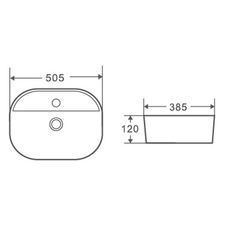 Lavabo Elegance 50, Širina: 50-2