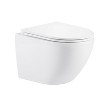 Nica White kozolna WC šolja sa WC daskom, Dostupne boje: Bela-