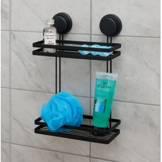 Polica dvostruka vakuum Tendance Crna-2