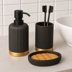 Posuda za sapun Five Modern – crna, Iz kolekcije: Posuda za sapun-2