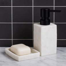 Posuda za sapun Tendance Kamen Bela, Iz kolekcije: Posuda za sapun-2