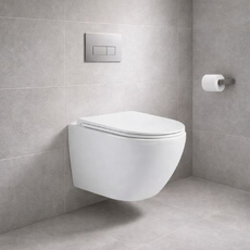 Nica White kozolna WC šolja sa WC daskom, Dostupne boje: Bela-2