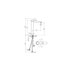 Baterija za lavabo visoka S2 kvadratna, Modeli: Za lavabo (visoka-kvadratna)-2