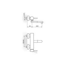 Baterija za sudoperu/lavabo sa pokretnim izlivom Dark, Modeli: Za sudoperu/lavabo pokretni izliv-2