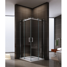 Tuš kabina EX-803 90x90cm, Dimenzija: 90x90, Boja profila: Silver, Vrsta stakla: Providno-