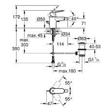 Baterija za bide sa podsklopom EuroSmart Cosmopolitan, Modeli: Za bide-2