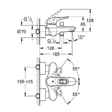 Baterija za kadu Eurostyle New, Modeli: Za kadu-2