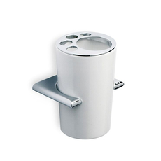 Zidni držač četkica Ronda Inox i keramika, Iz kolekcije: Čaša-