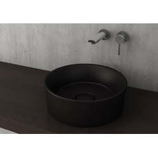 Vessel lavabo okrugli 38cm, mat crni, Dostupne boje: Mat crni-2