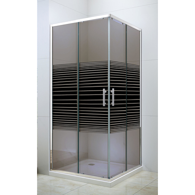 Tuš kabina 6006 80x80cm Braon, Dimenzija: 80x80, Vrsta stakla: Braon-