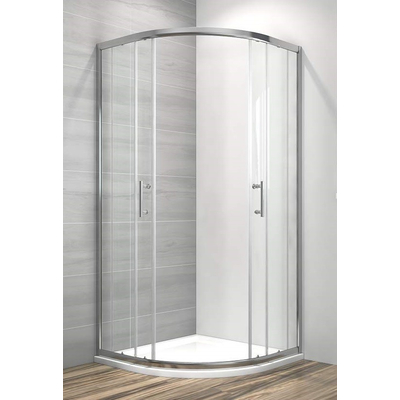 Tuš kabina 6011 R90, Dimenzija: R90, Vrsta stakla: Providno-3