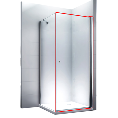 Tuš paravan EX-217 vrata 70cm, Širina: 70-2