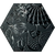 Hex 25 Gaudi Lux Black 25x22cm II klasa, Dostupne boje: Lux Black II klasa, Dimenzija: 25x22-