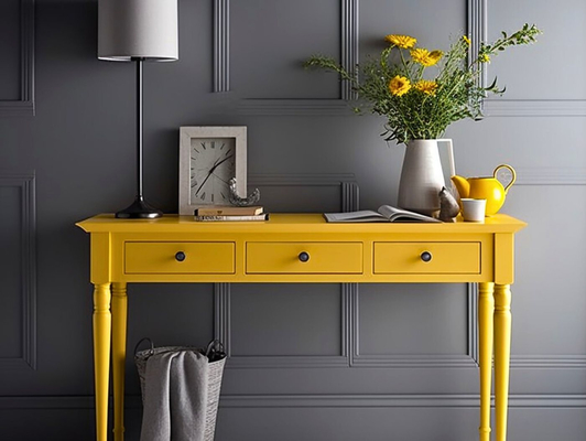 Žuta boja u enterijeru