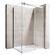 Tuš kabina EX-801N 80x100cm, Dimenzija: 80x100, Boja profila: Silver, Vrsta stakla: Providno-