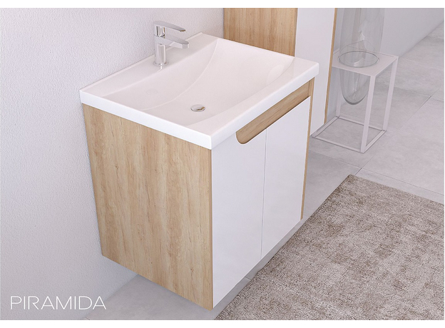 Euridika 60 Oak ormarić sa umivaonikom-3