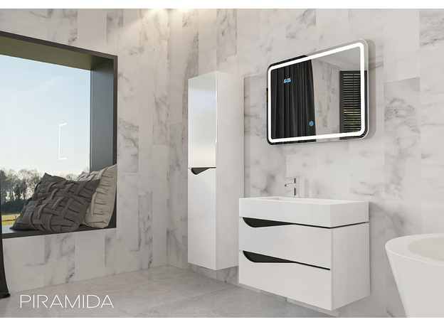 Euridika 70 Alpina Black ormarić sa umivaonikom-3