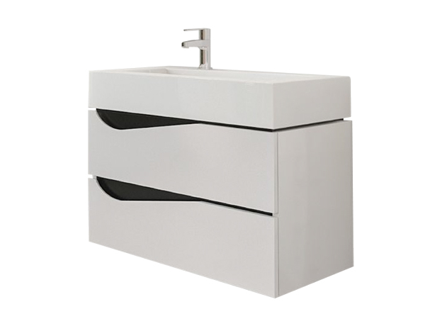 Euridika 70 Alpina Black ormarić sa umivaonikom-