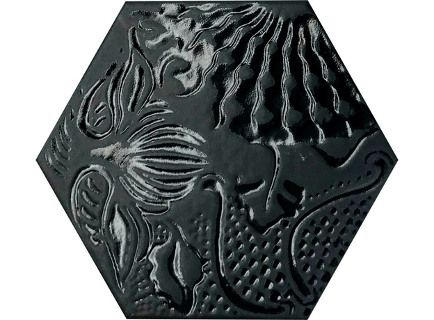 Hex 25 Gaudi Lux Black 25x22cm II klasa, Dostupne boje: Lux Black II klasa, Dimenzija: 25x22-