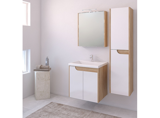 Akva 60 OAK ormarić sa LED osvetljenjem, Širina: 60, Modeli: Oak-4