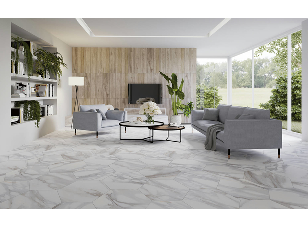 Hex 56 Apuan Bianco 56x48cm II klasa-2