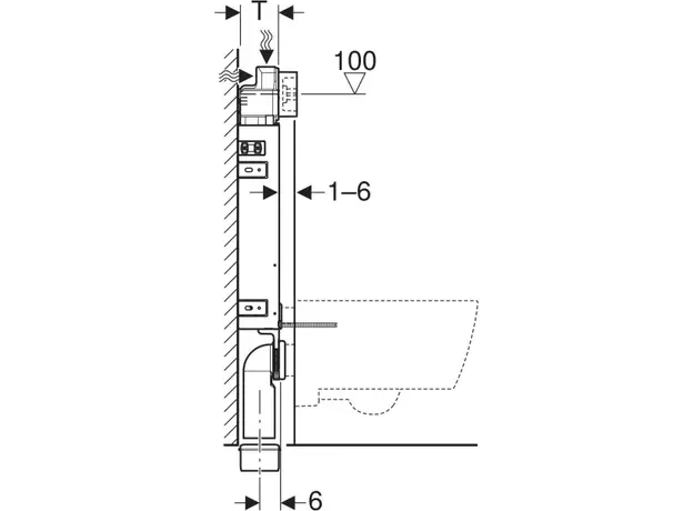 Geberit Kombifix Basic ugradni vodokotlić 108cm-4