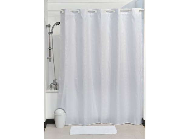 Zavesa za kadu Tendance 180x200cm bela-