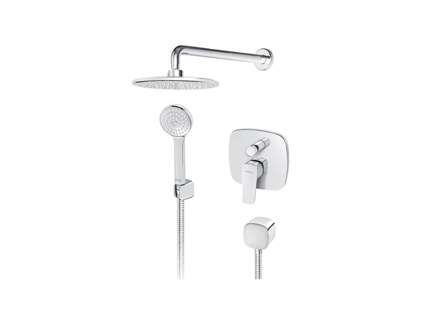 Ugradna baterija sa izlivom, ručnim i zidnim okruglim tušem Stolz, Modeli: Ugradni set (okrugli)-