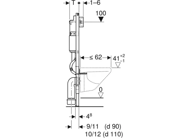 Geberit Duofix Basic ugradni vodokotlić 458.103.00.1-4