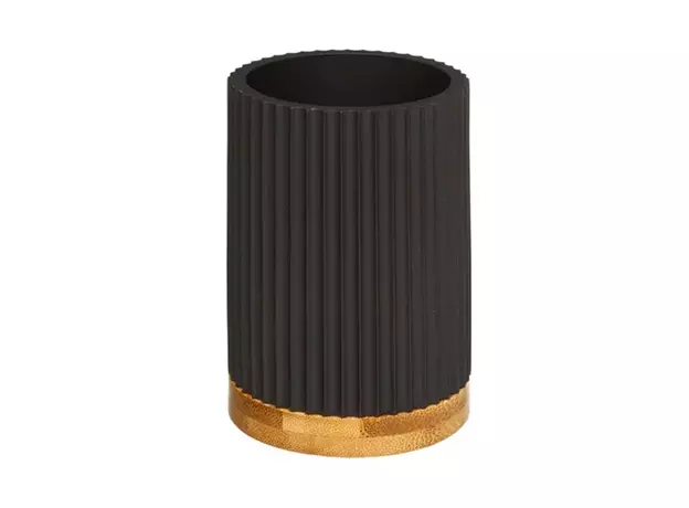 Čaša za četkice Five Modern – crna, Iz kolekcije: Čaša-