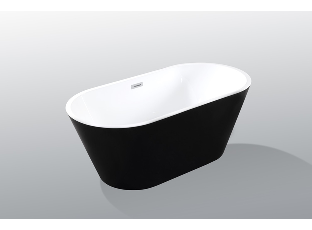 Samostojeća kada 7109 180x80x58cm crno-bela-