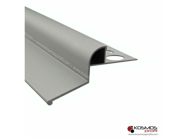 Lajsna balkonska okapnica AO-10E 3m/10mm srebro-mat-