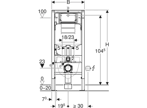 Geberit Duofix ugradni vodokotllć 111.311.00.5-3