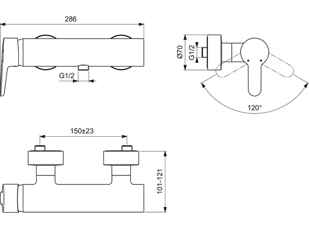 Tuš baterija Connect-2