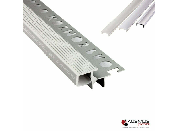 Lajsna LED profil T-4058-10 2m/10mm srebro-mat-