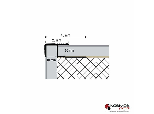 Lajsna za stepenice i laminat PFA-10 2,7m/10mm srebro-mat, Dostupne boje: Srebro-mat, Debljina: 10, Dužina: 270-2