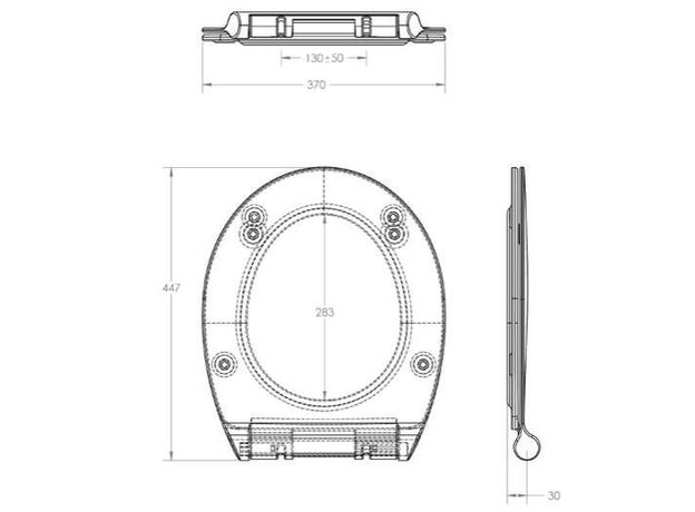 Slim Viva WC daska, soft close-5