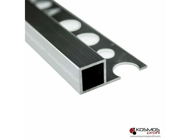 Lajsna ugaona KVADA 10 2,7m/10mm srebro-sjaj-