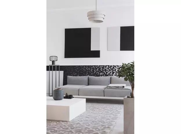 Hex XL Stoneglass Opalo Black 31,19x31,19cm-2