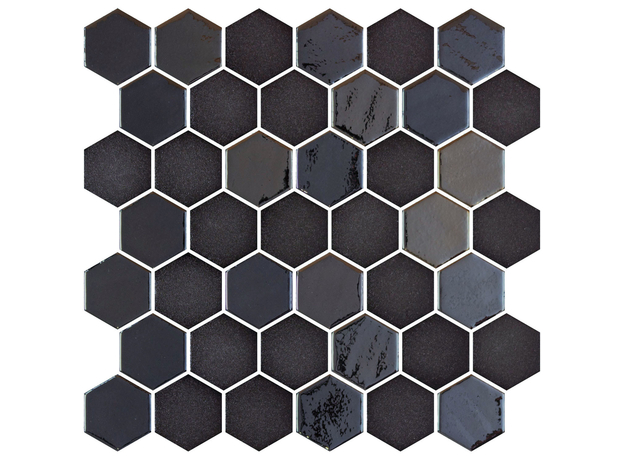 Hex XL Stoneglass Opalo Black 31,19x31,19cm-